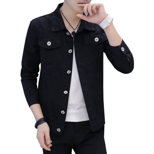 C1019 new spring autumn 2020 teenage men fashion tide slim Handsome denim jacket cheap wholesale free shipping