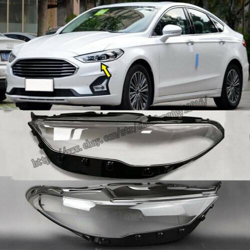 For Ford Fusion Mondeo 2017-2019 Headlight Headlamp Lens Cover Right&Left 2pcs
