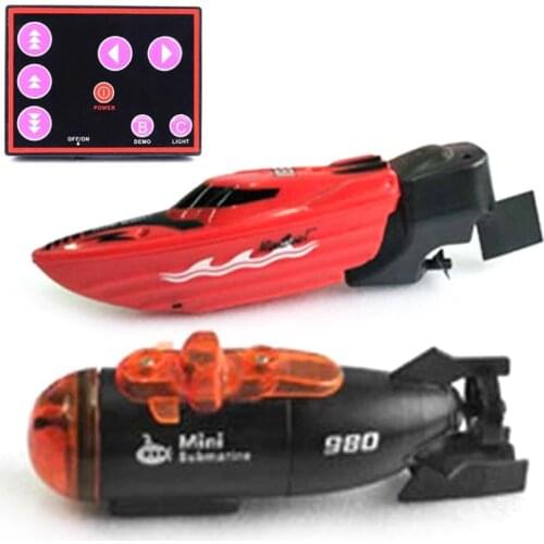 Electric Simulation Mini Submarine Model Toy Infrared Remote Control Three Channels Water Toy RC Boat Children Gift