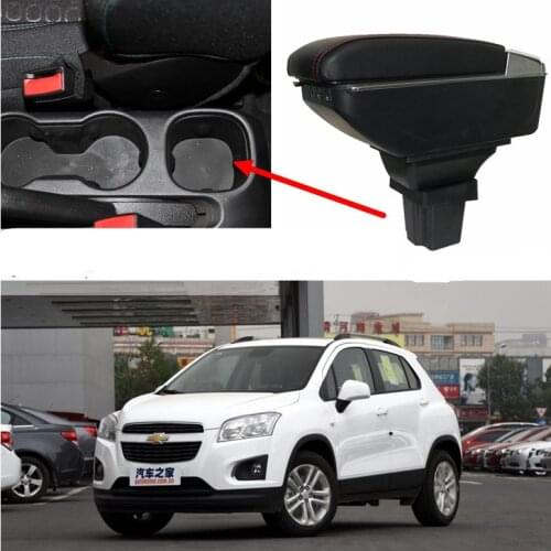 Storage Box For Chevrolet Trax Tracker / Trax 2013-2017 Armrest Arm Rest Center Centre Console Rotatable 2014 2015 2016