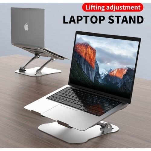 Multi-function Lifting Rack Folding Adjustable Angle Aluminum Alloy Desktop Portable Holder Universal Non Slip Laptop Stand