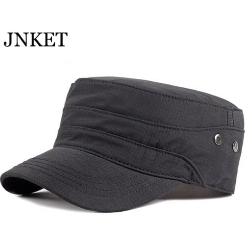 JNKET Fashion Men Flat Cap Casual Army Cap Sunhat Outdoor Sports Cap Summer Hat Adjustable Hat Casquette