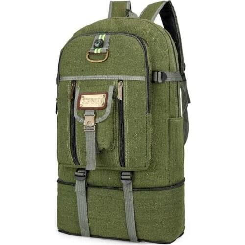Fashion Outdoor Luggage Backpack Large Capacity Travel Backpack Large Canvas Outdoor Mountaineering Bag