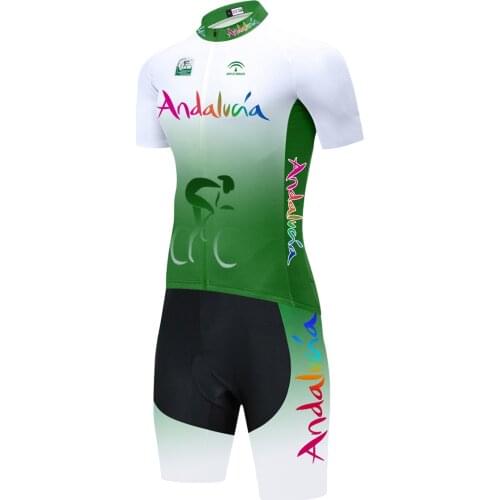 Mens Profession Triathlon Suit Clothes ANDALUCIA Cycling Skinsuits Body Maillot Ropa Ciclismo Rompers Jumpsuit Kits Summer