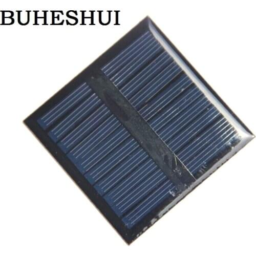 BUHESHUI Polycrystalline 0.45W 5V Small Solar Cell Module Epoxy DIY Solar Panel Charger System For 3.7V Battery 60*60MM 100pcs