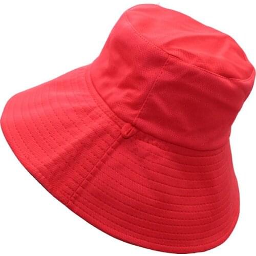 Unisex Double Sided Foldable Bucket Hat Outdoor Sunscreen Mesh Ventilation Fishing Hunting Cap Summer Women Anti-UV Sun Hats