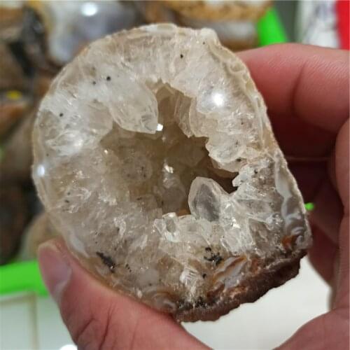 Natural Agate Geode Quartz Crystal Cluster Minerals Reiki Healing Crystal Home Decoration