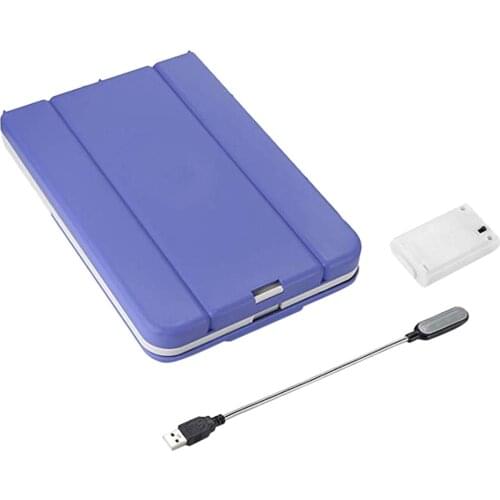 Durable Foldable No Bending DIY Pedicure Pedal Kit & Led Light Foot Rest