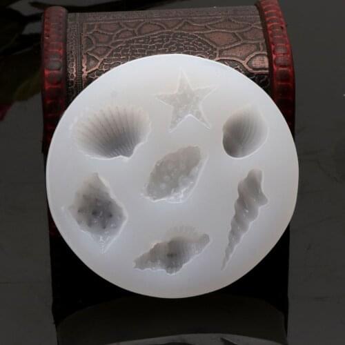 Sea Shell Starfish Shape Jewelry Silicone Mold Cake Jelly Chocolate Baking Tools