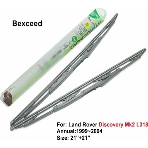Wiper Blade for LAND ROVER Discovery Mk2 L318 (21"+21") Bexceed Car Windshield Windscreen Rubber 1999 2000 2001 2002 2003 2004