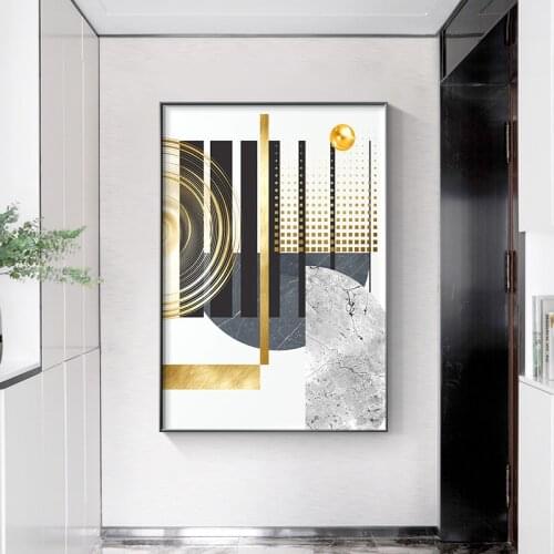 Abstract Geometry Blending Canvas Painting Posters and Prints Wall Pictures for Living Room Modern Decoration for Bedroom Aisle