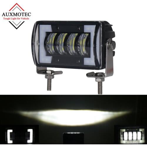 5" 24W Led Light Bar Wide Fog Spot Light Battern Barra Led Driving Work Lightbar 12V 24V Front Grille Offroad SUV ATV Motorcycle