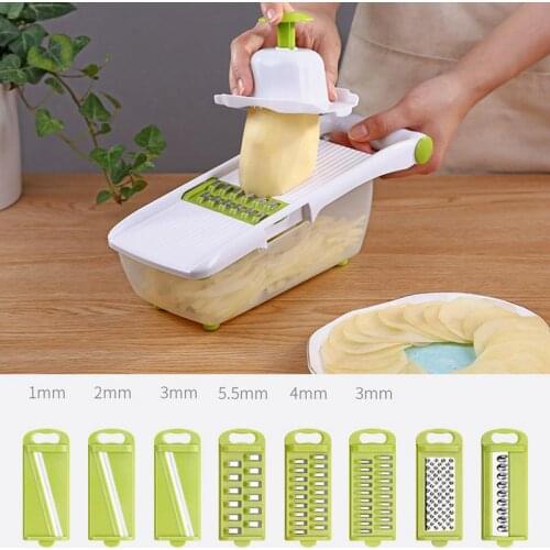 5 Blades Vegetable Peeler Carrot Grater With Container Multifunctional Mandoline Slicer Vegetables Cutter with slicer LO1113521