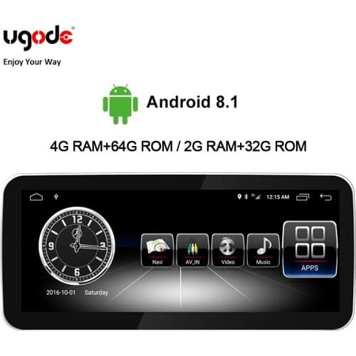 Ugode 10.25 Inches Car Multimedia Player Screen Monitor B Class GPS Navigation Bluetooth Radio Coche System For Benz B Class