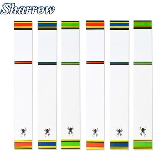 12/24PCS Arrow Sticker Universal Archery Arrow Wraps Sticker DIY Double-sided Adhesive Arrow Shaft Hunting Shoting Accessory
