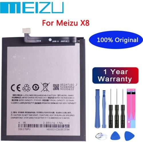 Meizu High Quality Battery 100% Original 3300mAh BA852 Battery For Meizu X8 Mobile Phone batteries+Free tools