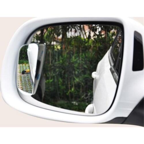 2pcs Car Blind Spot Mirror Rearview Side Mirror 360 Degree Adjustable HD Convex Glass Dead Zone Viewing Wider View for Back Cars