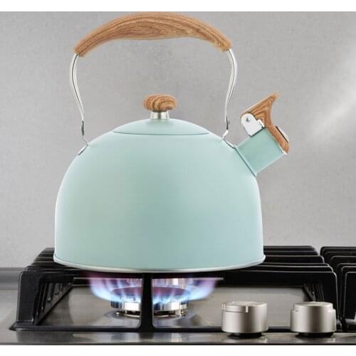 2.5L Whistling Kettle Stainless Steel Whistle Tea Kettle Water Bottle Tea Pot Kitchenware For Gas Stove Induction Cooker