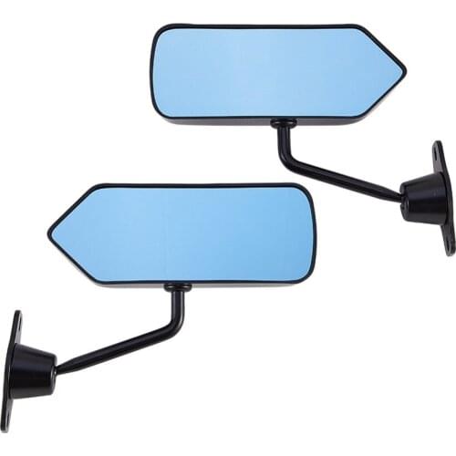 2pcs Car Side Mirror Car Rearview Mirror Wing Retro Mirror Side Mirror Blue Mirrors for Safe Driving