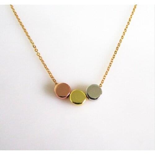 2018 New Fashion tree Gold color pendant round Necklace For Women Charm Choker Necklace