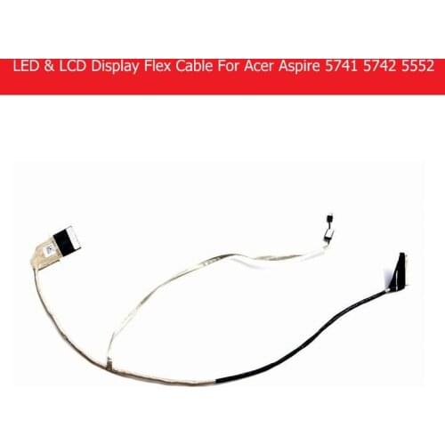 Laptop Screen Video Flex Cable For Acer Aspire 5251 5253 5551G 5552 5733 5250 5252 5755 5741 Lvds LCD LED cable P/N dc020010l10