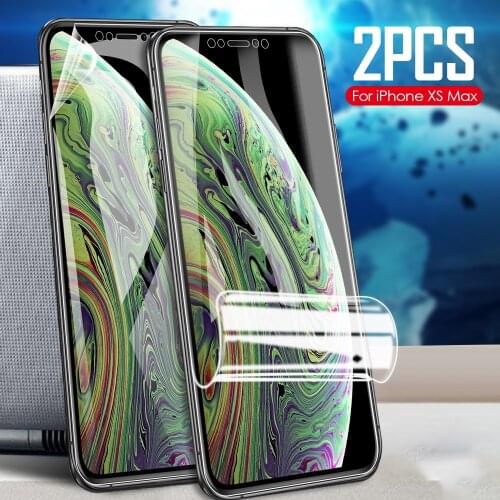 2PCS Hydrogel Film For iPhone SE 2020 11 pro xs max xr x 10 7 8 6 6s plus Screen Protector Film Not Glass For se2 se20 11 promax