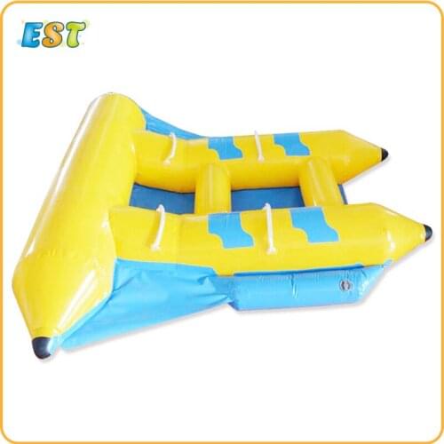 Hot sale adults adults water game banana boat inflatable Flyfish inflatable flying fish