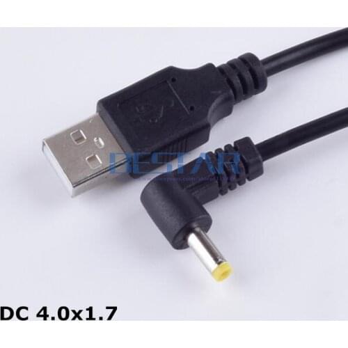 USB to DC 4.0 mm/1.7 mm 5 Volt DC Barrel Jack Power Cable type M 1m 3 Feet