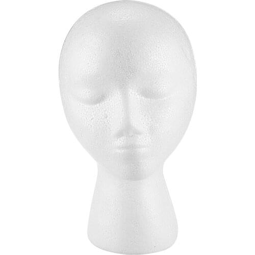 WSFS Hot Styrofoam Foam Mannequin Wig Head Display Hat Cap Wig Holder White Foam Head