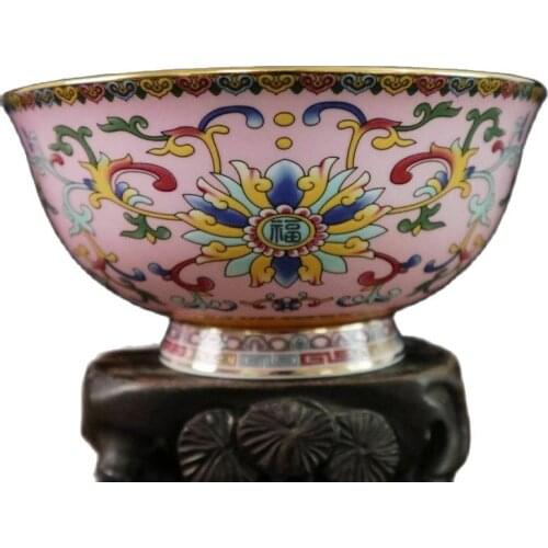Chinese old porcelain Gold edge Futu pattern bowl