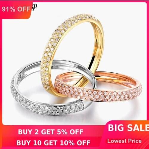Choucong Charm 3-in-1 Ring set 925 sterling silver Pave setting AAAAA cz Engagement Band Rings For Women Wedding Jewelry