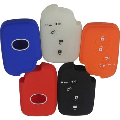 Kutery 10PCS Silicone Rubber Colorful Remote Car Key Cover Case For Lexus CT200h ES GX RX IS250 LX570 Protection Replacement