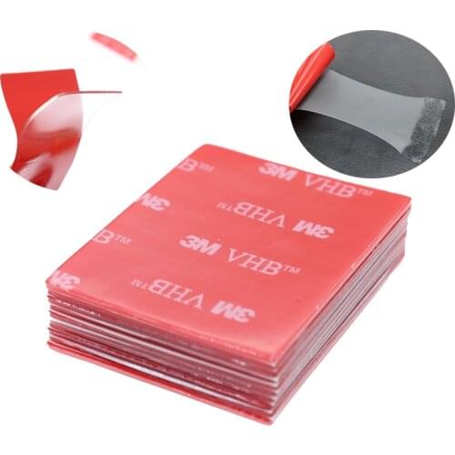 10 Pieces / Set, 3MVHB Transparent Double-Sided Tape Foam Pad 40 * 50mm Strong Bonding Accessories Car Office Tape Supplies