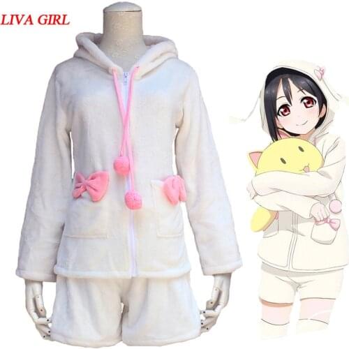 Lovelive School Idol Project Nico Yazawa Bunny Suit Cosplay Costume Love Live Full Set Cute Rabbit Pajamas Leisure Wear