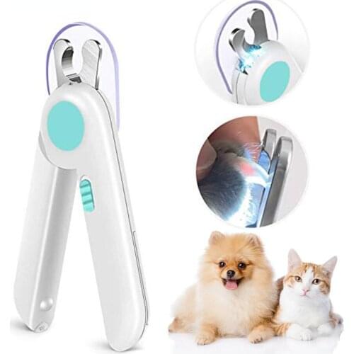 Pet Nail Clipper LED Light Prevent injury Dog Cat Nail Toe Claw Clippers Scissors Trimmer for Dogs Grooming Tool Claw Toe Clea