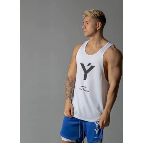 2021 mens bodybuilding tank top gym workout cotton shirt running suit agent summer leisure vest