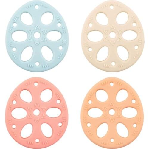 Food Grade Baby Teethers DIY Chew Necklace Pacifier Chain Pendant Silicone BPA Free Wholesale