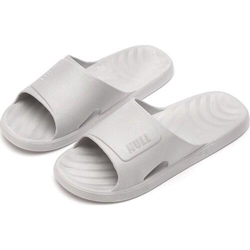 New summer non-slip home couple macarons color PVC slippers for men and women thick-soled sandals