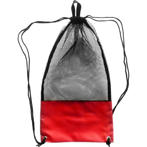 Mesh Drawstring Storage Bag for Scuba Gear Dive Fins Goggles