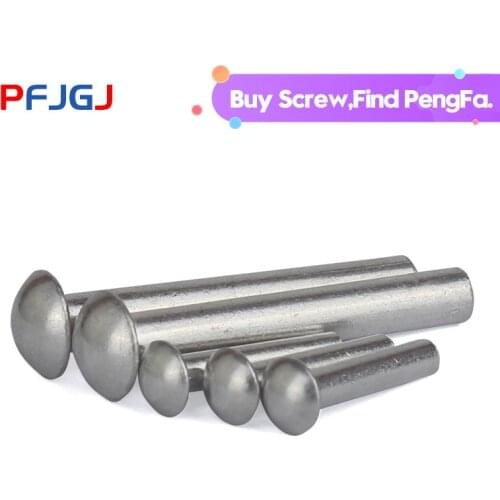 Peng Fa M1.5 M2 M2.5 M3 M4 M5 M6 GB867 Round Aluminum Solid Rivet Alloy Self-plugging Rivet HW173