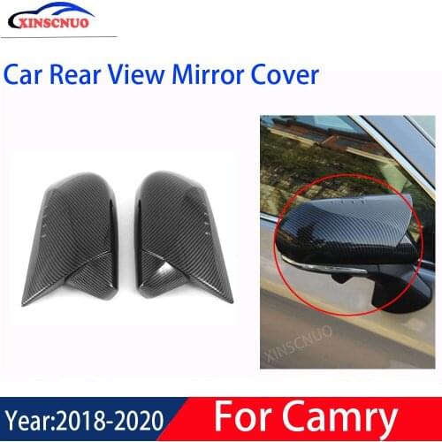 XINSCNUO 1 Pair Car Rear View Mirror Cover For Toyota Camry/CHR/C-HR 2018 2019 2020 Mirror Covers Caps Replacement