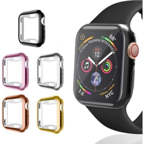 Screen Protector For Apple Watch case 44MM 40MM Full TPU bumper Iwatch Cover 42mm 38MM accessories for iwatch series 5 4 3 2 1