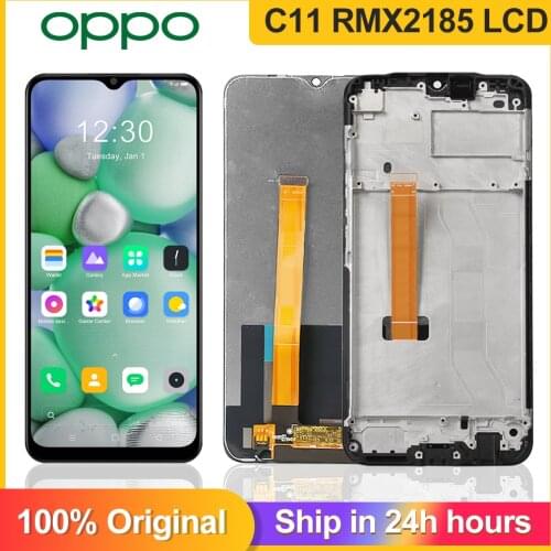 6.5'' Original For OPPO Realme C11 RMX2185 LCD Display 10 Touch Screen Digitizer Assembly Replacement Oppo Realme C11 C 11 LCD