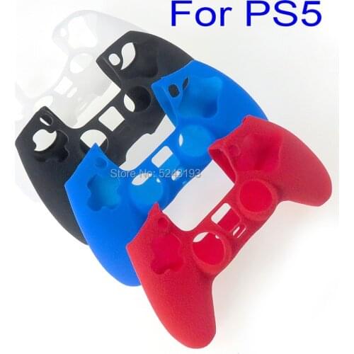 10pcs Anti-slip Dustproof Silicone Rubber Protective Cover Skin Case Hand Grip Soft Shell for Station 5 PS5 Wireless Controller