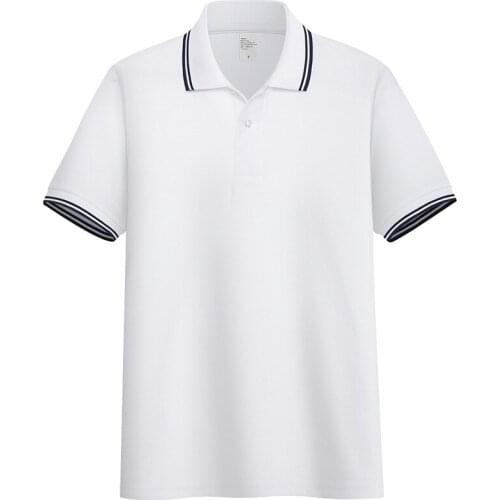 100% Cotton High Quality Mens Polo Brand Casual Short Sleeve Shirts Solid Color Polos Spring Autumn Tops Size S-3XL;YA287