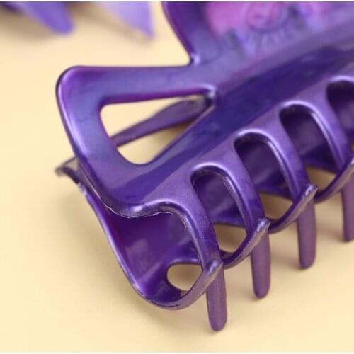 2 Pcs Simple Large Hair Clamps Women Hair Claw Clips Big Barrette Crab Hair Claw
