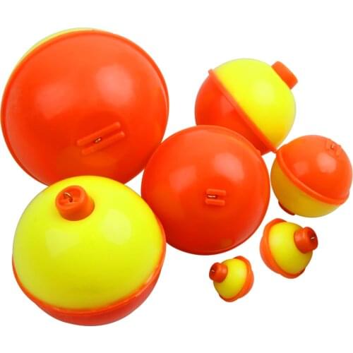 Shaddock 20Pcs Snap on Float Bobbers Fishing Bobbers Push Button Round Fishing Float Buoy Set Fishing Tackle Accessories