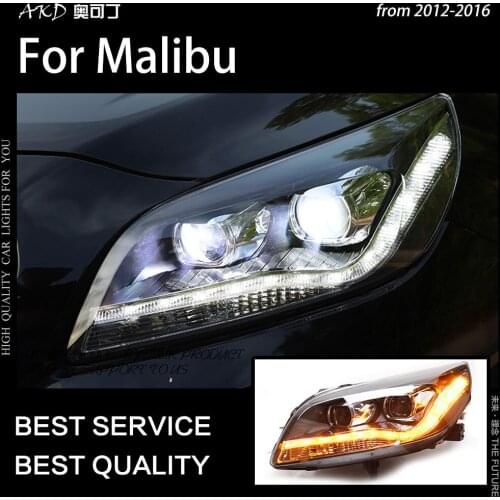 AKD Car Styling Head Lamp for Chevrolet Malibu LED Headlight 2012-2016 Audi-Design LED DRL Hid Bi Xenon Auto Accessories