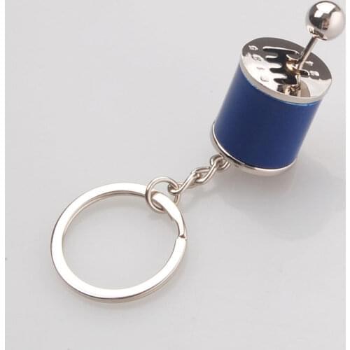 BBQ@FUKA Keychain Gear Shift 6-Speed Manual transmission Turbo Keyring Key Ring Car Styling Promotional Gift