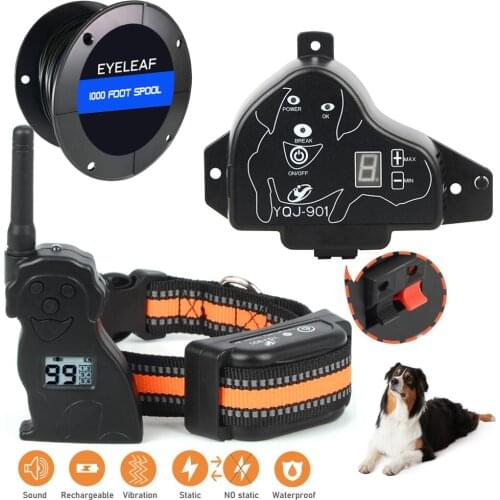 Pet Dog Electric Fence System Wireless Training Collar for Small Large Dogs Remote Control Pets Safety Fences Vibration Collars